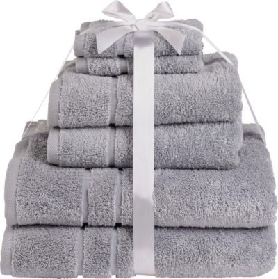 HOME - Zero Twist 6 Piece - Towel Bale - Dove Grey